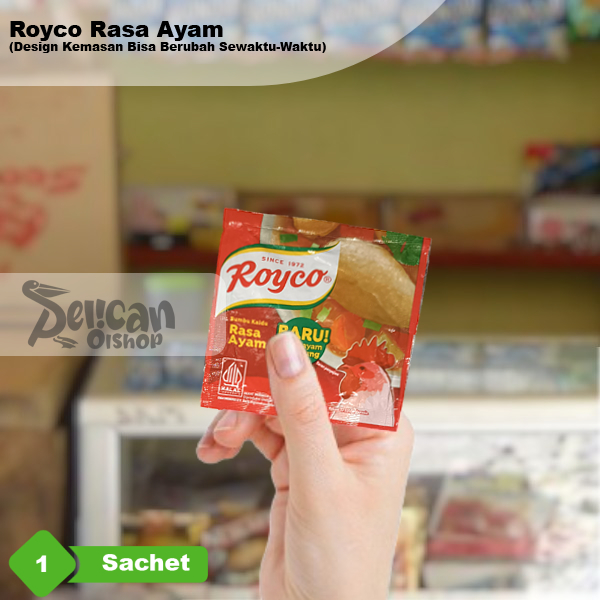 

Royco Ayam Sachet 1 Pcs Satuan Kaldu Bumbu Masak Instant Kemasan Kecil