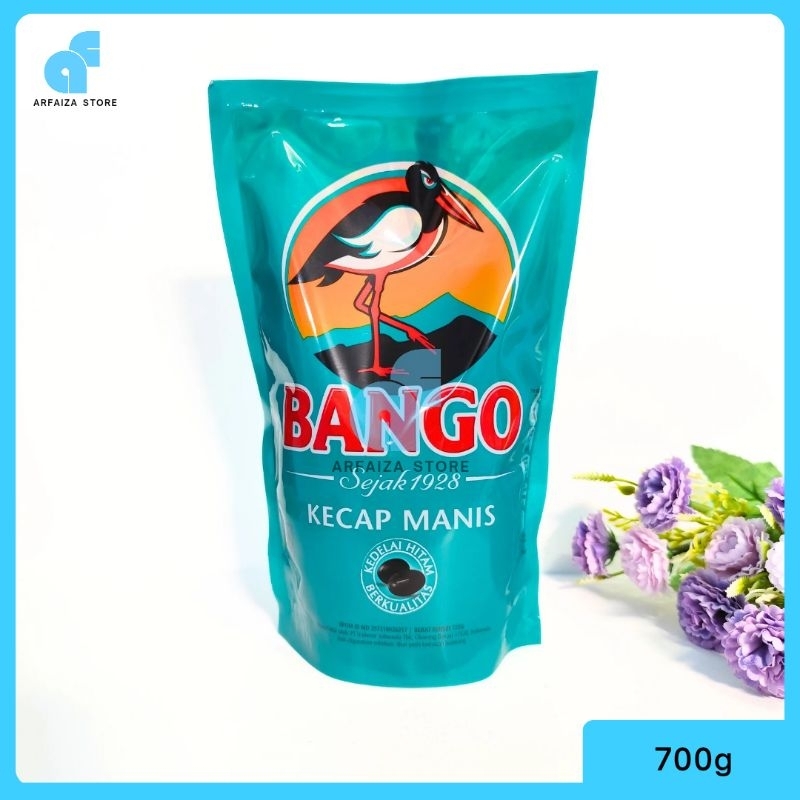 

Kecap manis bango refill 720g/520 ml, kemasan baru 700g
