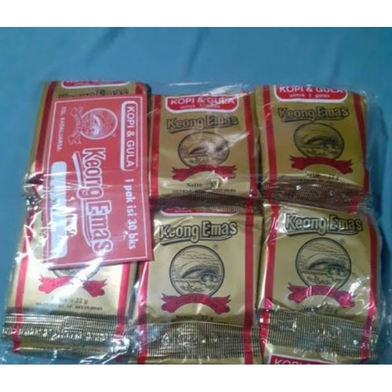 

kopi keong mas plus gula 1 pak 30pcs