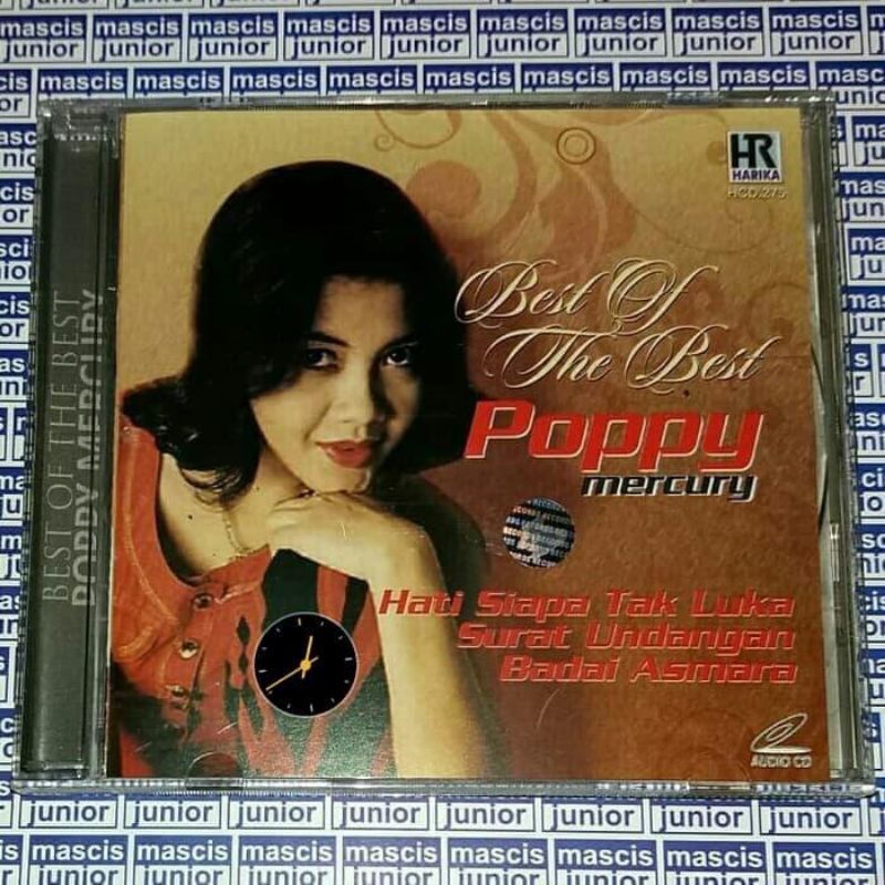CD Poppy Mercury - Best Of The Best Satukanlah Hati Kami VCD Karaoke