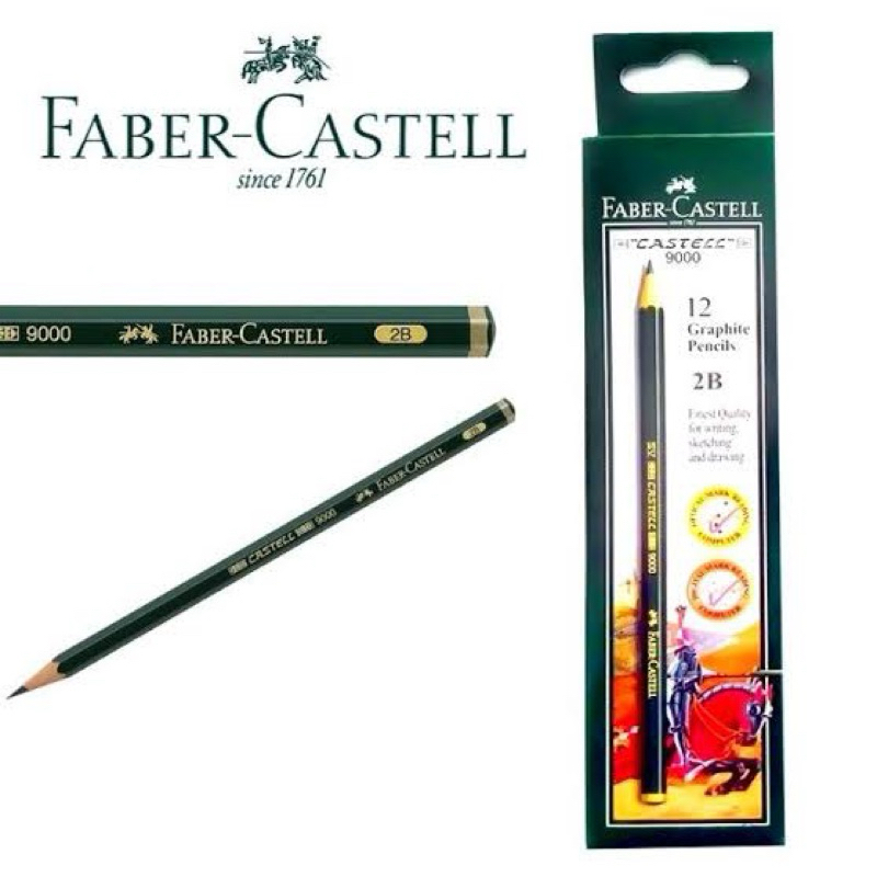 

[ ECER ] Pensil Faber Castell 9000 / Pensil ujian 2B