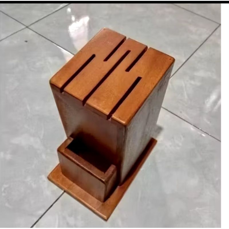 Rak pisau kayu / tempat pisau kayu / rak pisau murah / tempat pisau dapur / rak pisau dapur