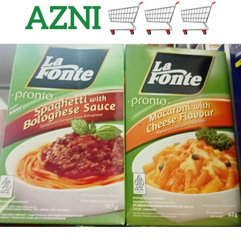 

La Fonte Spaghetti Saos Bolognese/ Macaroni Cheese