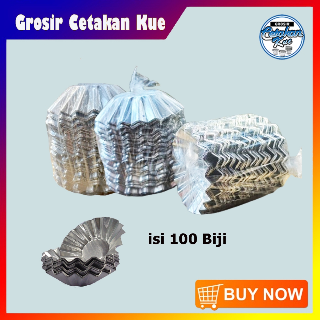 GROSIR ISI 100 BIJI - CETAKAN KUE PIE PAI SUS BUAH BENTUK RINGGIK
