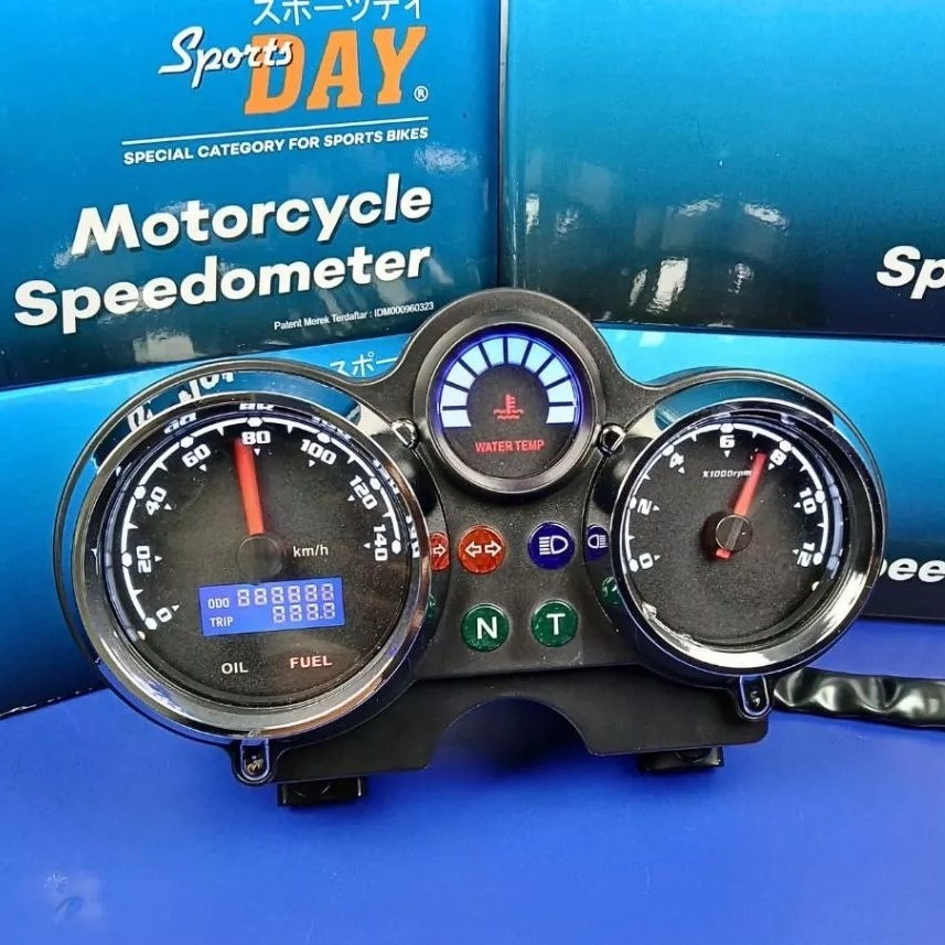 Spidometer Spido Ninja digital jarum R SS Spido Speedo Speedometer Ninja Chrome Tilas / Tilam / MP