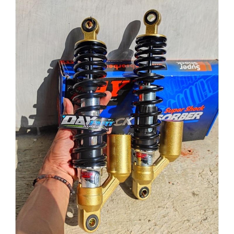 shok shock belakang tiger revo tirev impor import sports day uk ukuran 320 mm mirip original stiker 