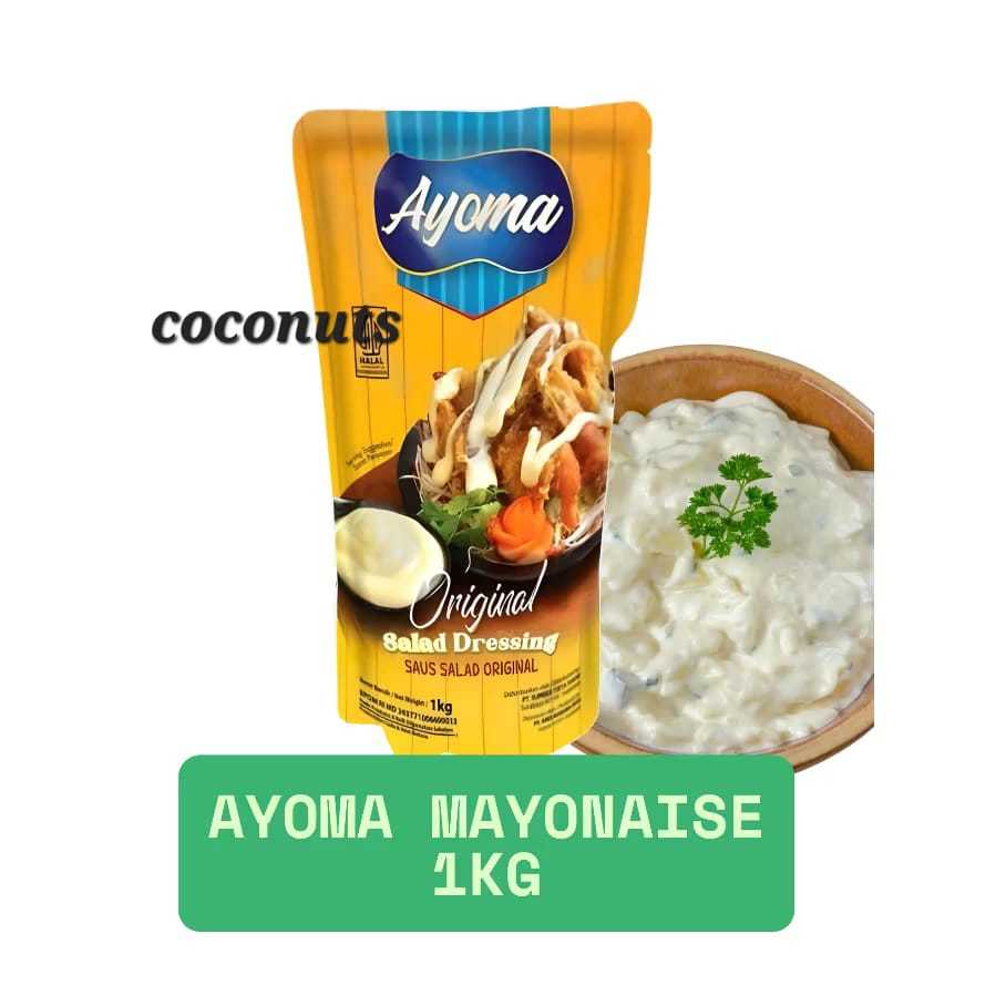 

Ayoma Original Saus Mayonaise | Mayonaise Dressing Salad | Saus Mayonaise 1 KG