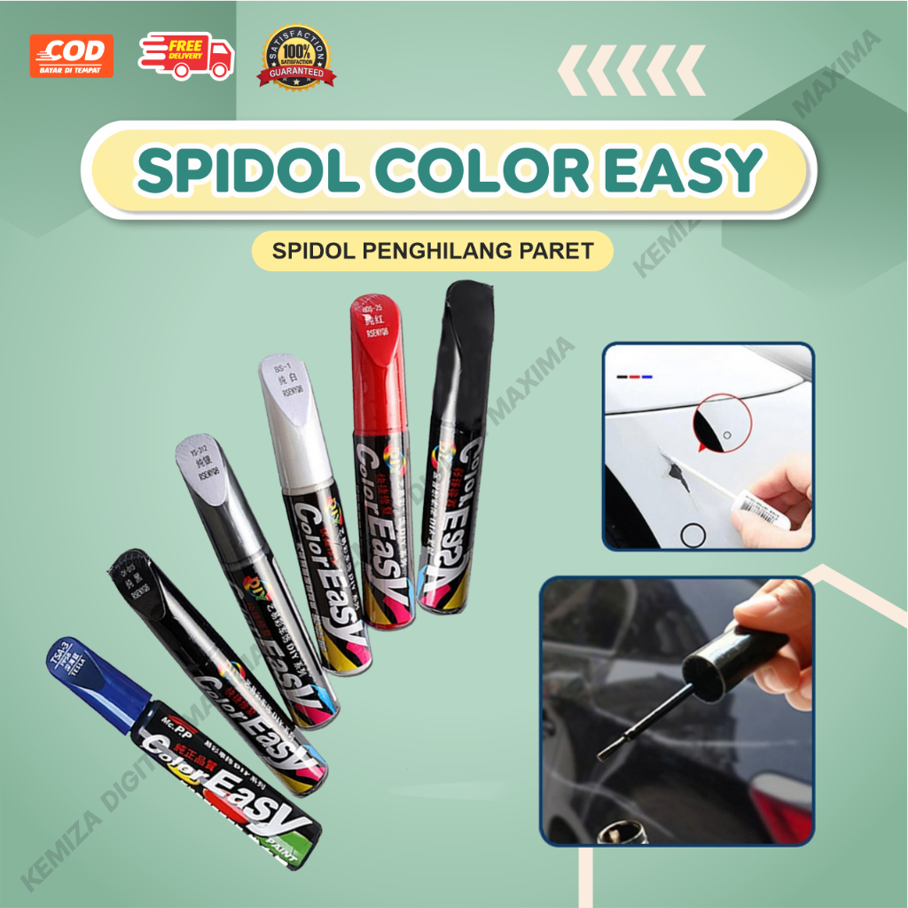 

Spidol Baret Mobil Motor Permanent | Penghilang Baret Color Easy | Spidol Cat Baret - Bisa COD