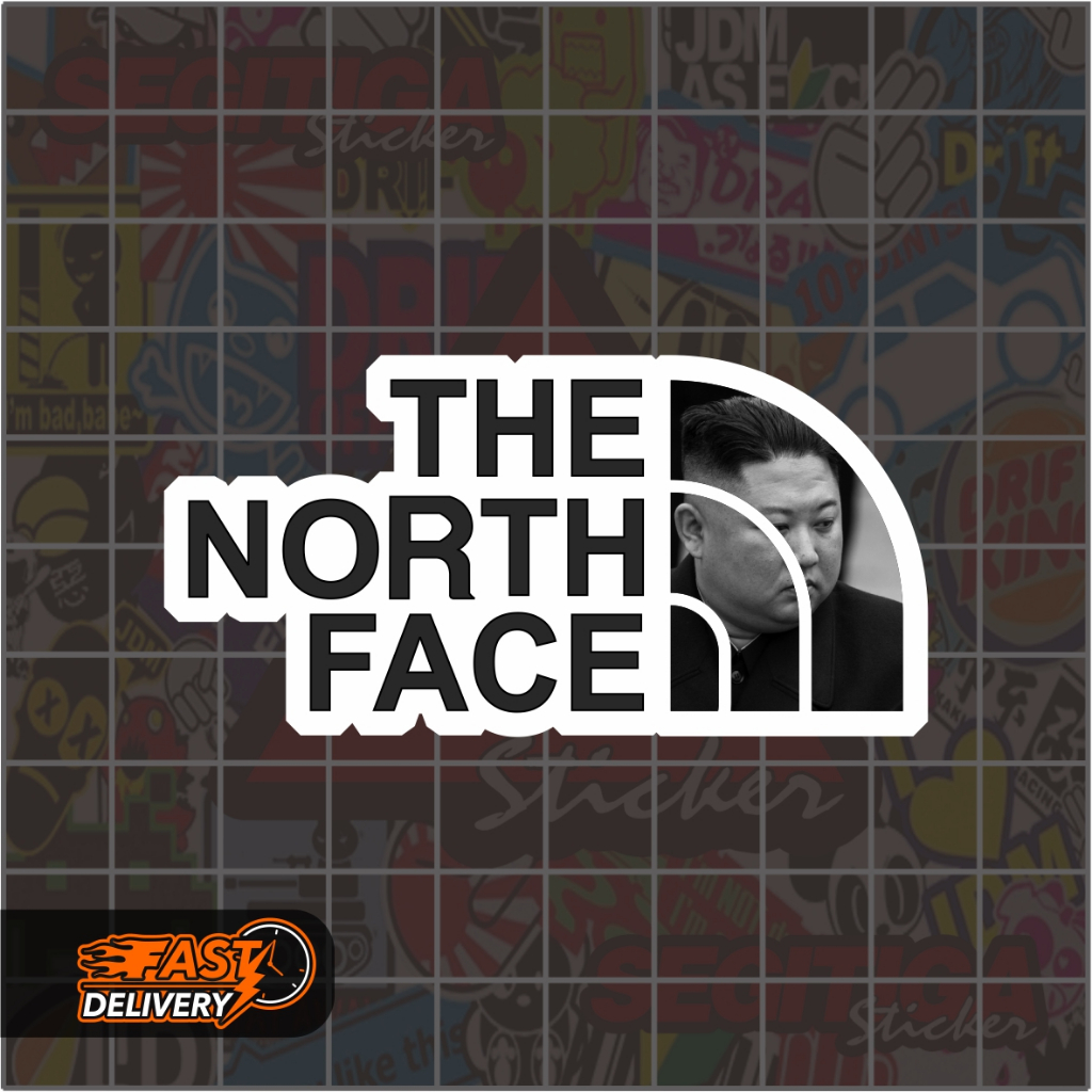 

Sticker Plesetan TNF The North Face Kim Jong Uun Ukuran 7 x 3.5 Cm