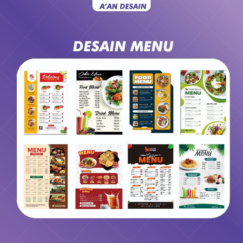 JASA DESAIN MENU MAKANAN & MINUMAN LAMPUNG