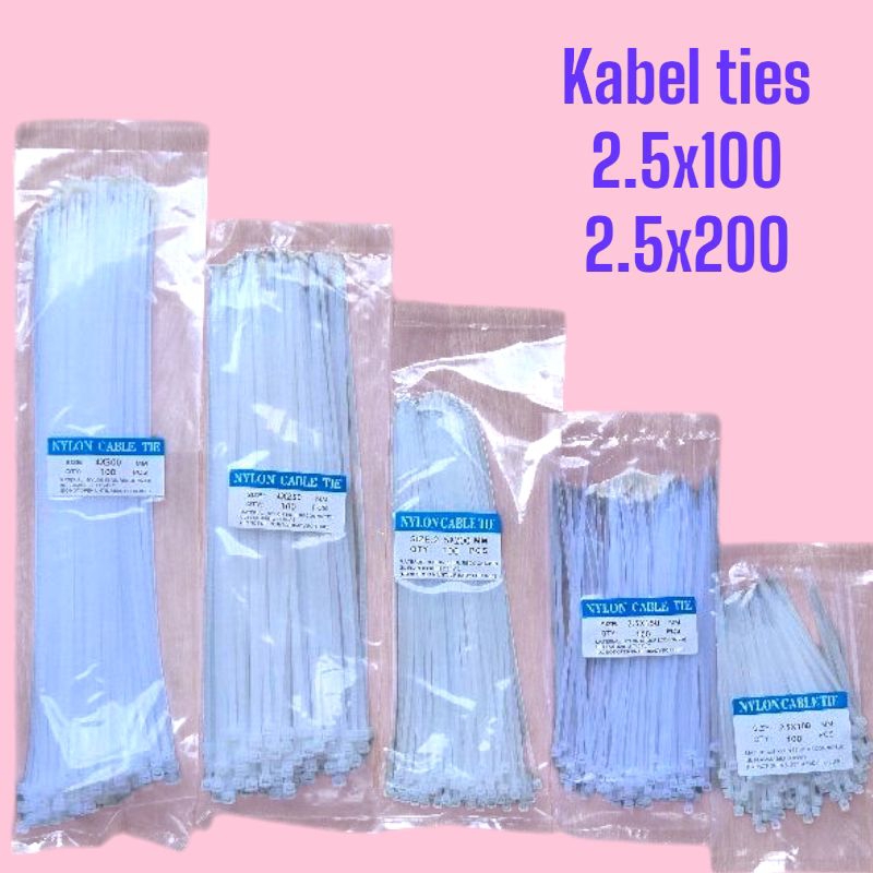 

Kabel ties 25x100 kabel ties 25x200 harga perbungkus