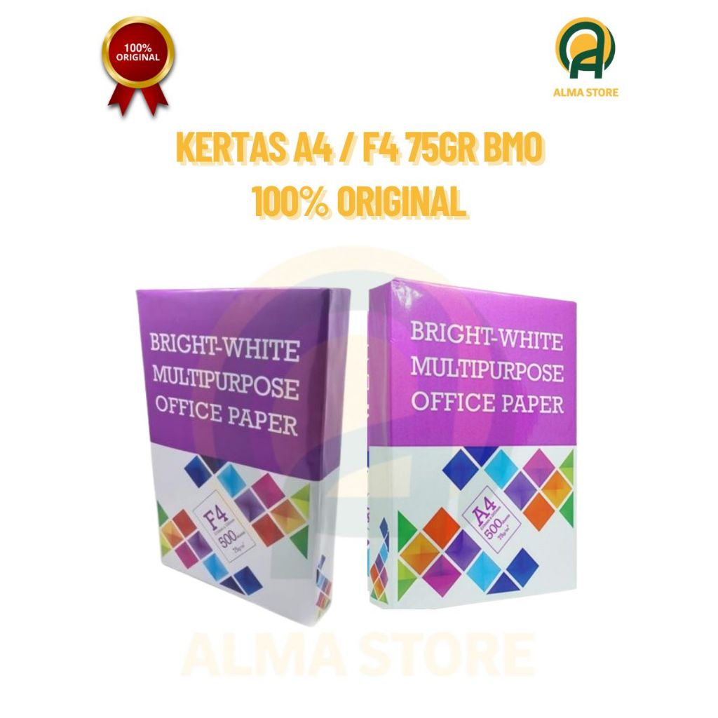 

Kertas A4 / f4 75GR BMO 100% Original