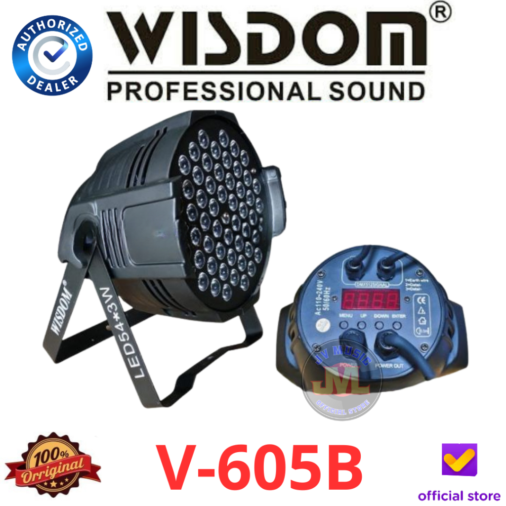 Wisdom V605B Parled / Par Light Original Wisdom V-605B Lampu LED