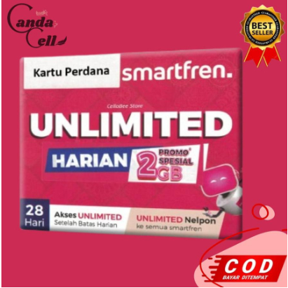 Kartu Perdana Paket Data Smartfren Unlimited 56 GB I 28 hari - Kartu Smartfren Murah Berkualitas - P