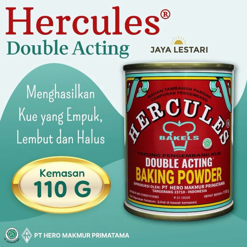 

Hercules Bakels Baking Powder Tepung Pengembang Kue (110g)