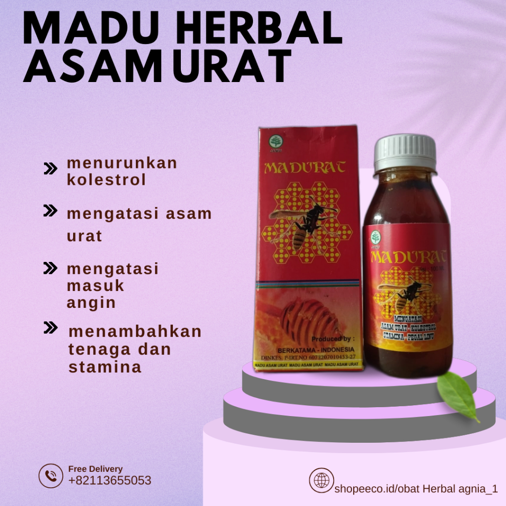 

Madu ASam Urat Madu Herbal Obat Herbal Pria Tahan Lama Madu Herrbal Alami Herbal Kesehatan Badan