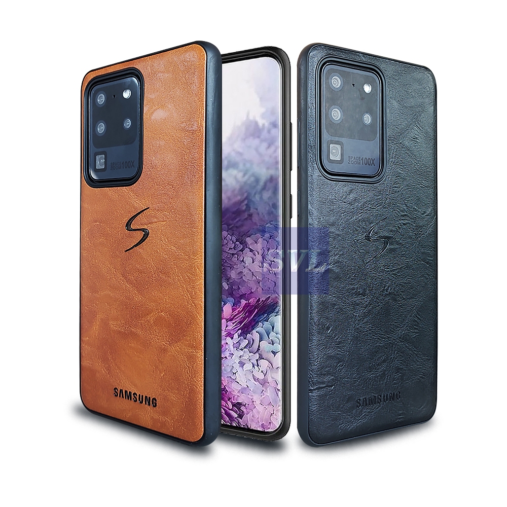 [ CUCI GUDANG ] Casing Hp Samsung S20  Ultra Premium Leather Case Softcase Casing Kulit Slim Cover