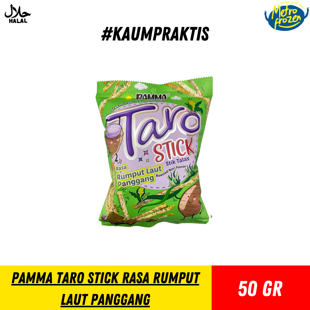 

PAMMA Taro Stick Rasa Rumput Laut Panggang & Taro Stick Rasa Sambal Ebi Pedas 50gr