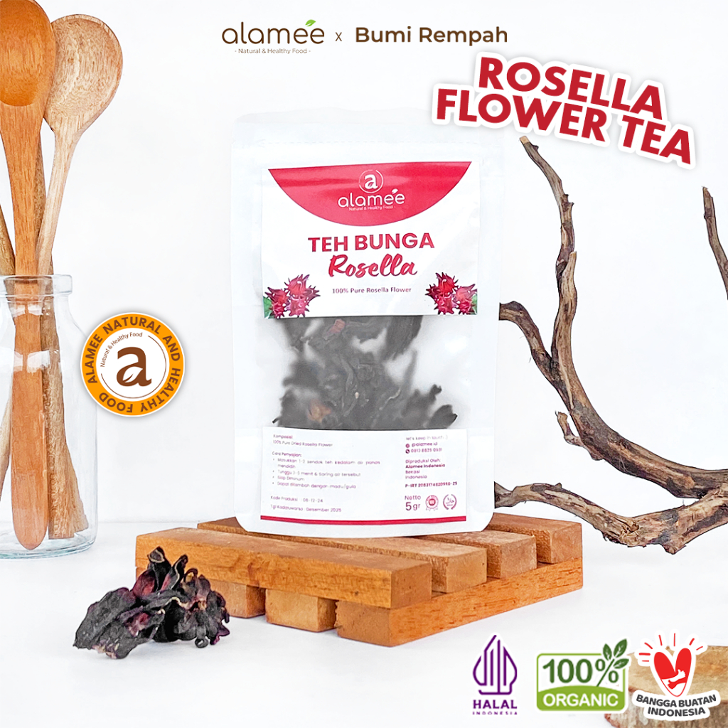 

Teh Bunga Rosella Tea Siap Saji Seduh Sehat Organic Organik Herbal Alami Teh Seduh Siap Minum 5gr