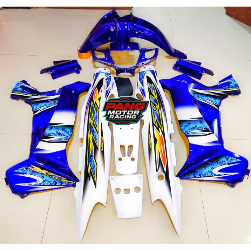 Body set fiz r 2004 Biru putih Bodi fulset Fizr Biru putih 2005