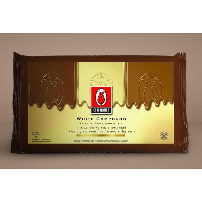 

Tulip White Cokelat Chocolate Compound 1kg