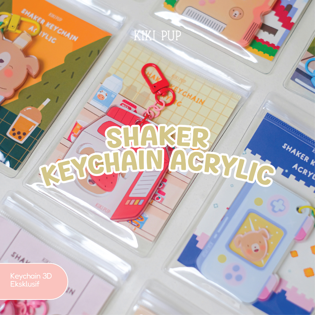 New Collections Shaker Keychain Acrylic PREMIUM / Acrylic Shaker Keychain