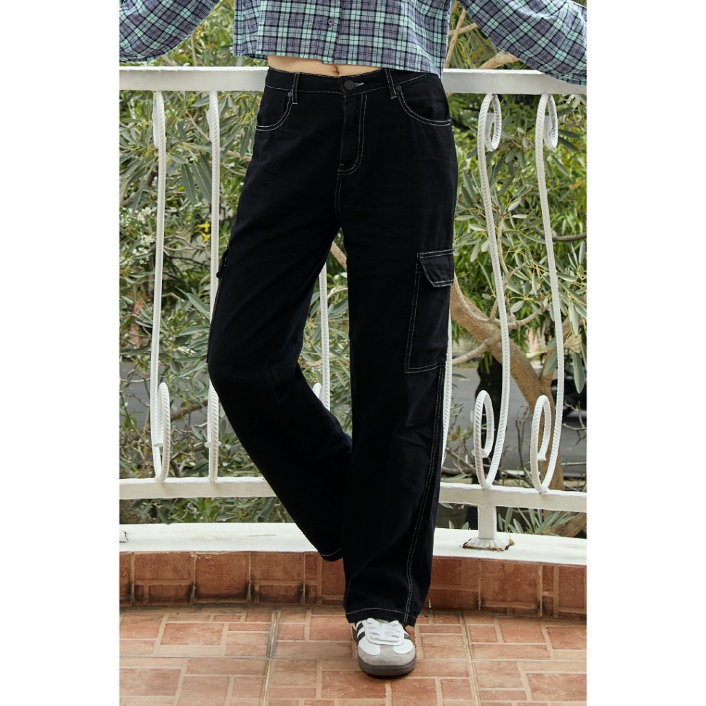 Emba Ladies - Hetsey Celana Cargo Jeans Wanita Collection