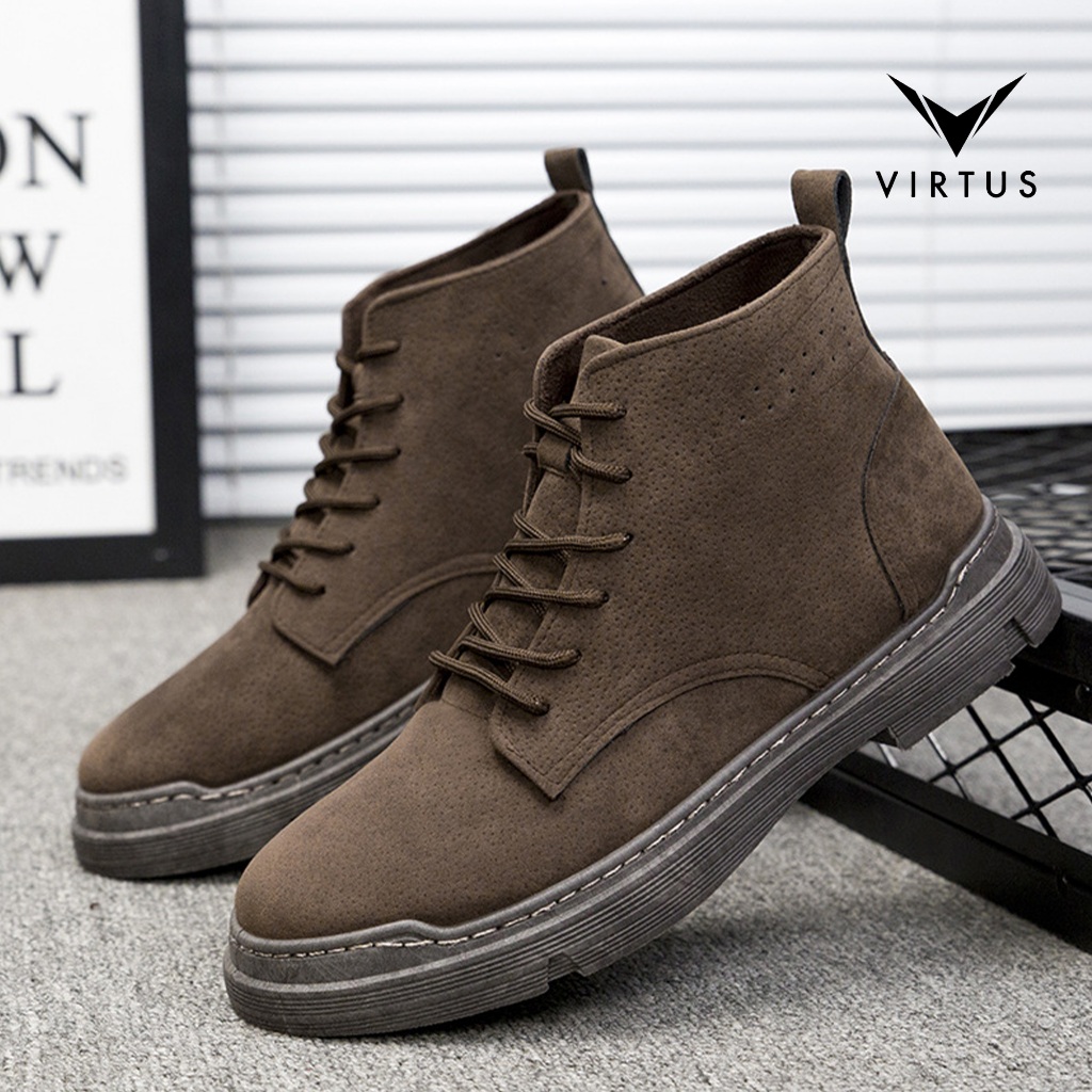 VIRTUS Wear NAPOLEON Sepatu Boots Sneakers Pria Casual Tali Sol Injection Anti Jebol Ukuran 39-44 - 