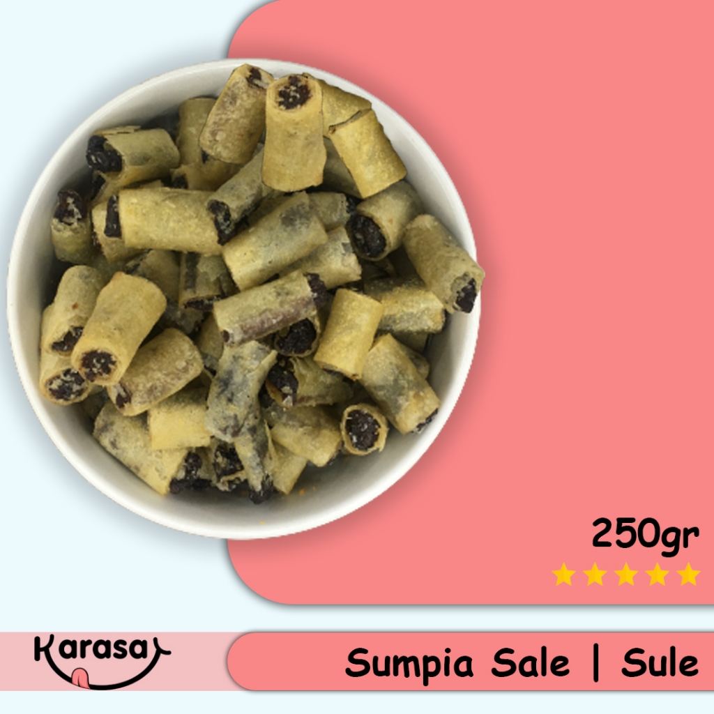 

Sumpia Pisang Sale Sule 250gr - Cemilan Renyah Isi Pisang Kering - Karasa