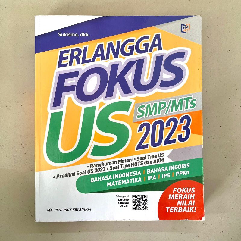 BUKU ERLANGGA FOKUS US SMP 2023