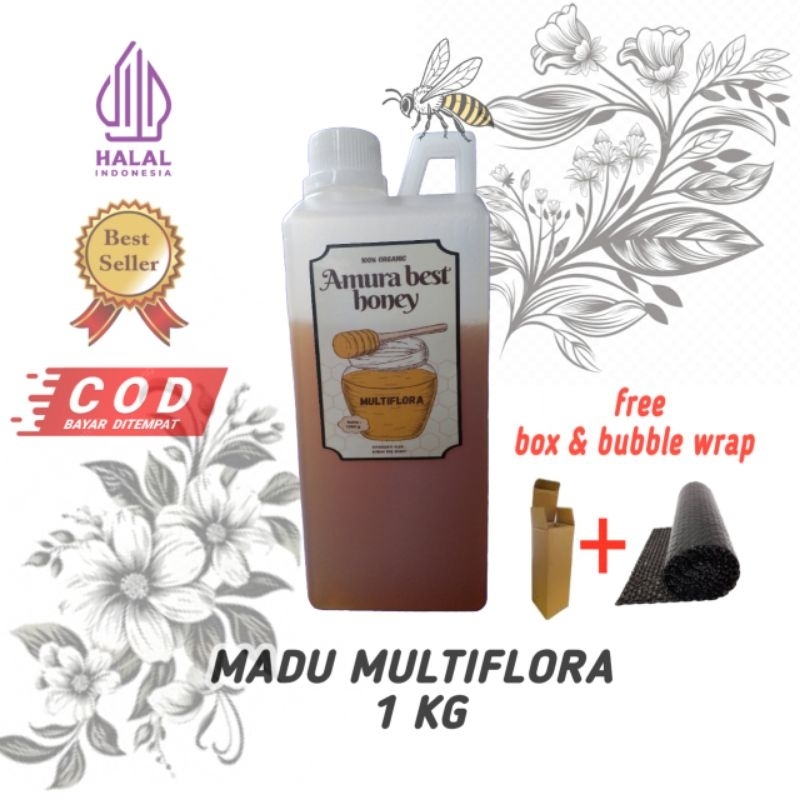 

MADU MULTIFLORA 1KG || MADU MURNI AMURA