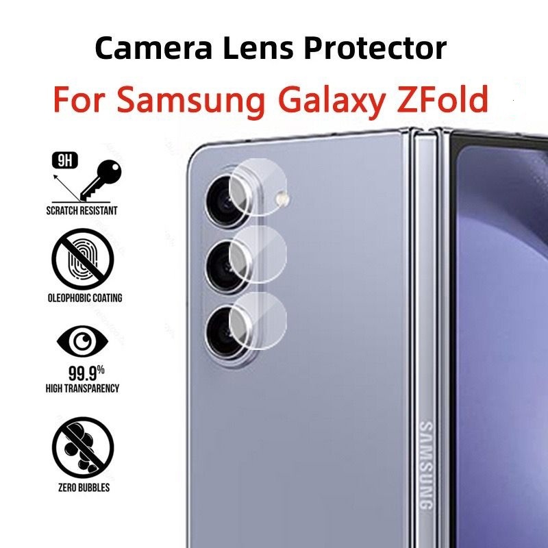 L- TEMPERED GLASS CAMERA SAMSUNG Z FOLD Fold2 Fold3 Fold4 Fold5 Fold6 Series 4G 5G - Tempred Kaca Pr