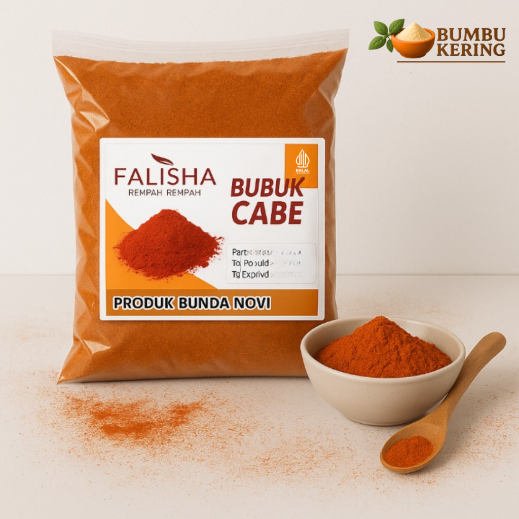 

Bumbu Kering - Cabe Bubuk Halus 1Kg Serbuk Rempah Cabai Asli Chilli Powder