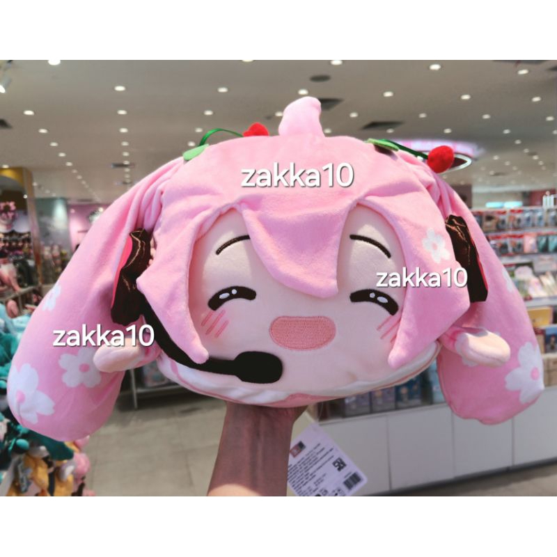 Miniso Hatsune Miku Throw Pillow | Bantal Sofa Boneka Lucu Anime Sakura Miku / Kagamine Rin / Kagami