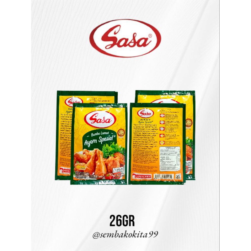 

Sasa Bumbu Lumur Ayam Spesial 26gr x 10 Sachet