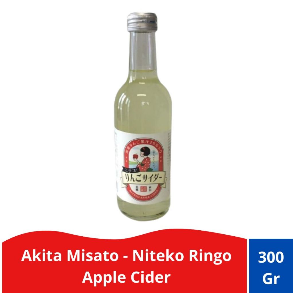 

Akita Misato - Niteko Ringo Apple Cider- Minuman Soda rasa apel Jepang 300ml
