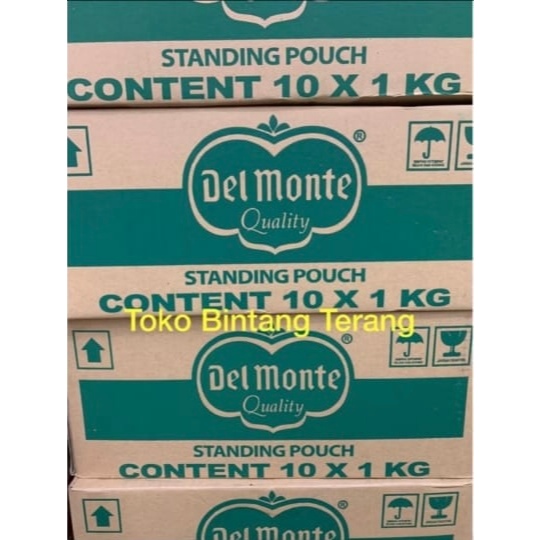 

Saus Tomat Delmonte/Del Monte Standing Pouch Tomato Ketchup 10 x 1 kg/Dus/Karton