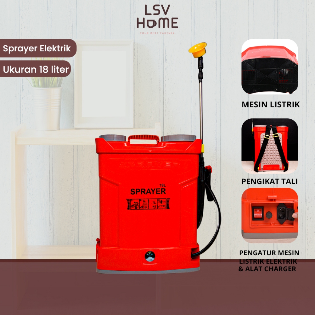 Pressure Sprayer Elektrik - Semprotan Elektrik - Tanaman - Berkebun - 18L