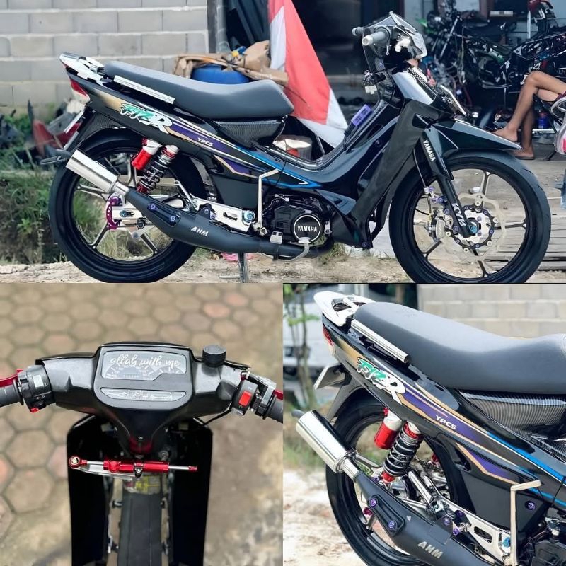 Striping F1ZR 1996 1997 Biru Sticker Lis Decal Standard Original Yamaha F1ZR 1996 1997 Biru