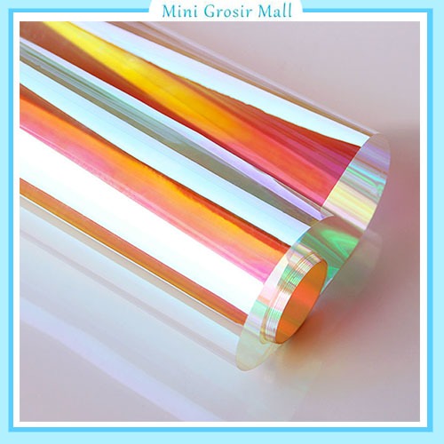 

20 Lembar Flower Wrapping Paper Hologram Kertas Kado Cellophane Kertas Buket Bunga Florist KB6045