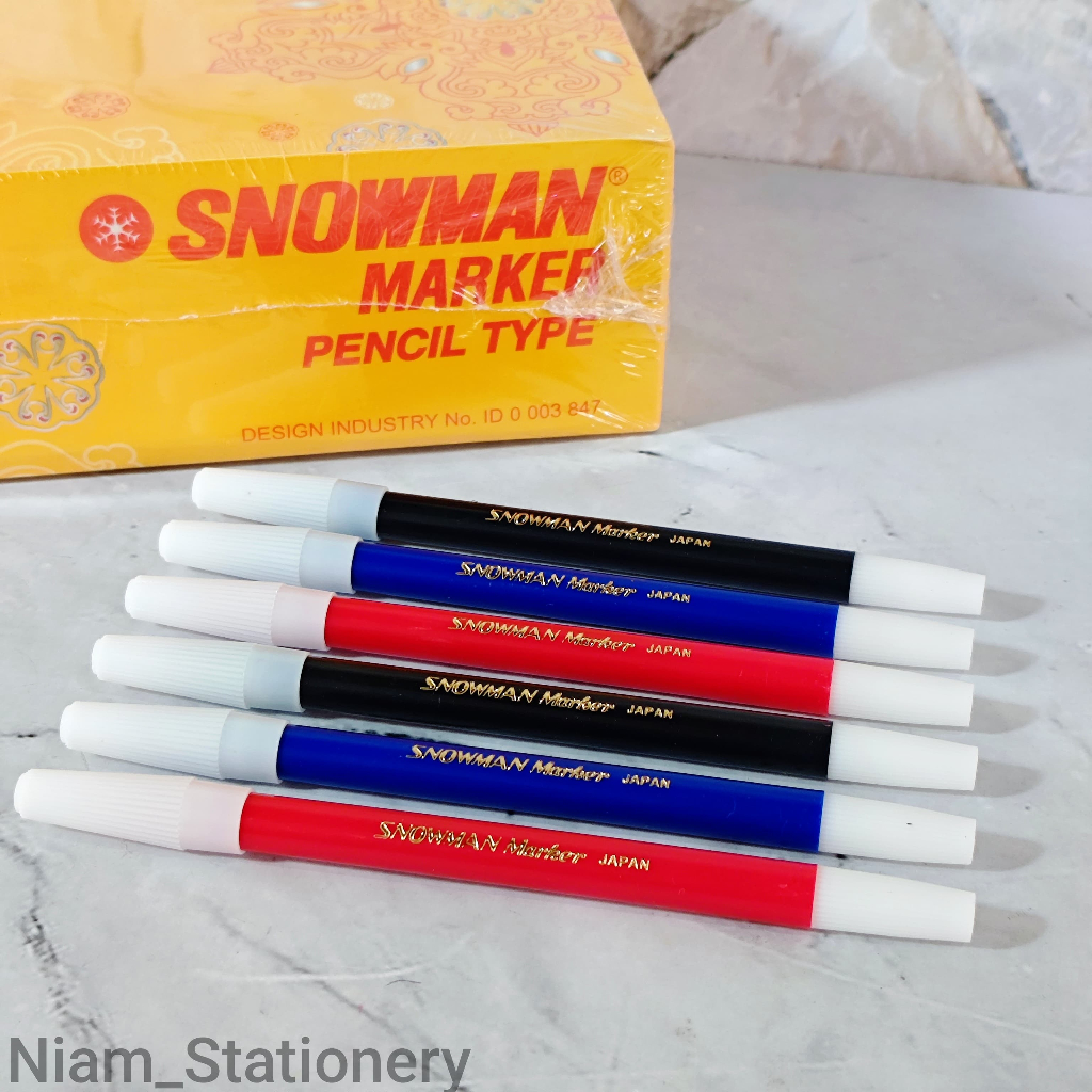 

SELUSIN ( 12 PCS ) Spidol Kecil Artline Spidol Snowman Kecil Murah