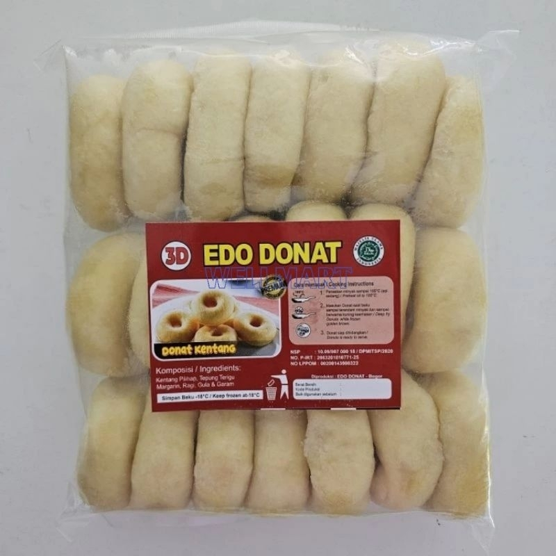 

EDO DONAT MINI KENTANG ISI 20PCS 500GR