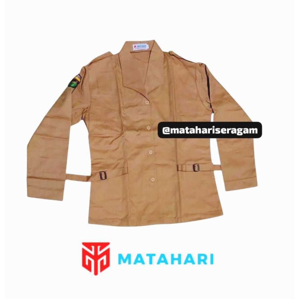 Matahari Seragam / Baju Pramuka SMA Wanita Panjang / Baju Pramuka Keper / Seragam Pramuka