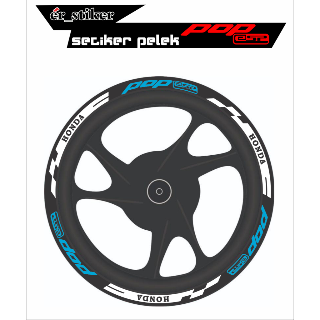 STIKER PELK BEAT POP ESP LIS VELG HONDA BEAT POP ESP