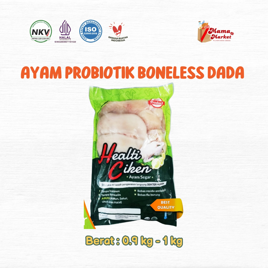 

Daging Boneless Dada Ayam Probiotik Healti Ciken | Mama Market Jakarta
