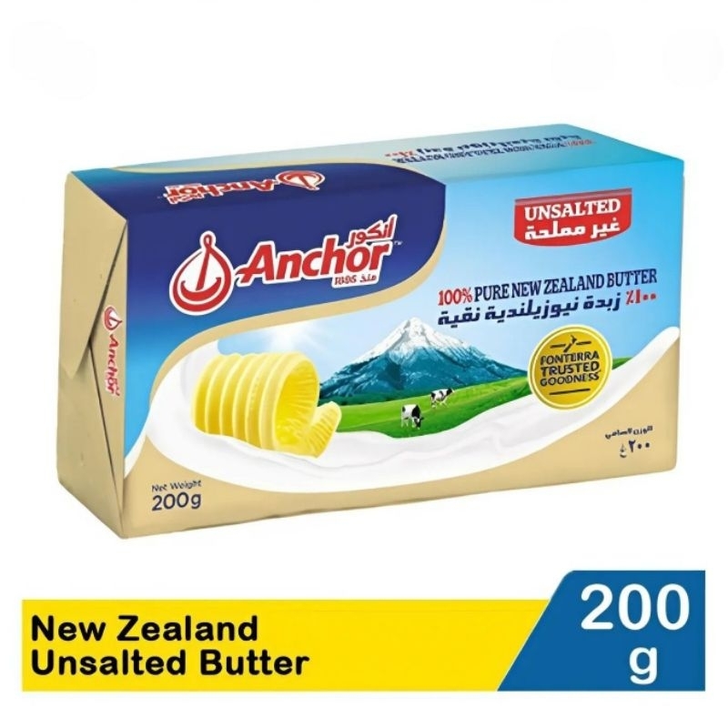 

Anchor New Zealand Butter Unsalted 200G