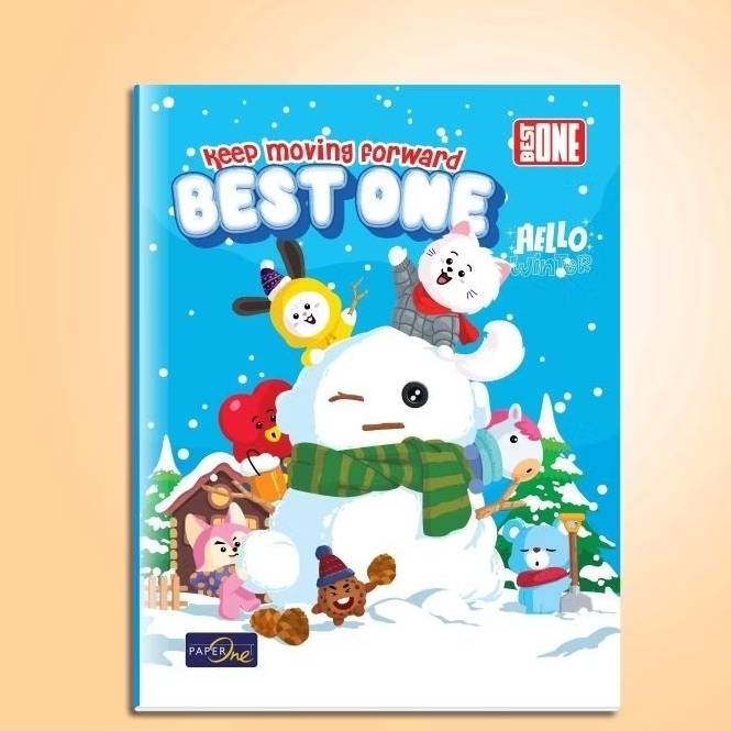 

buku tulis best one 38lembar putih halus 1pak isi 10