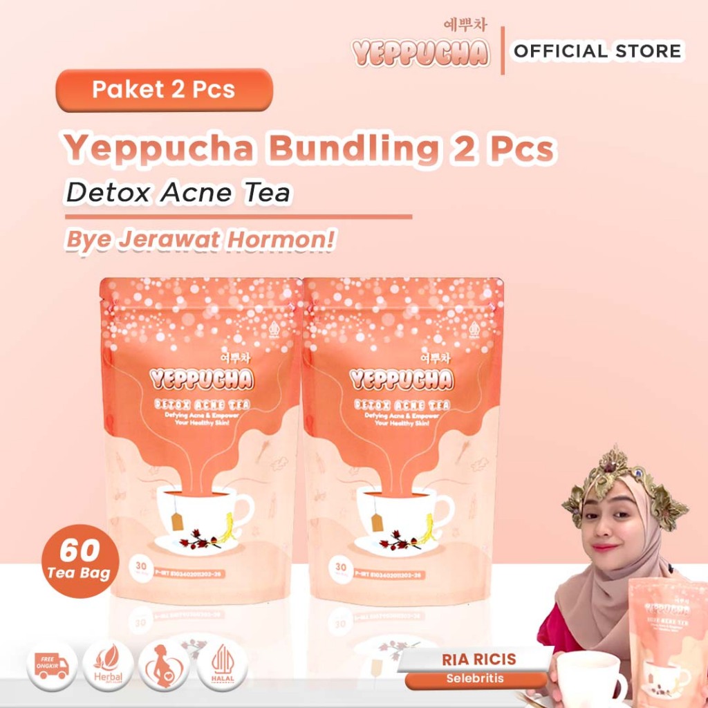

Yeppucha Tea Bundling 2 Pcs Perawatan Jerawat Hormon Pcos Menjaga kesehatan Kulit Wajah