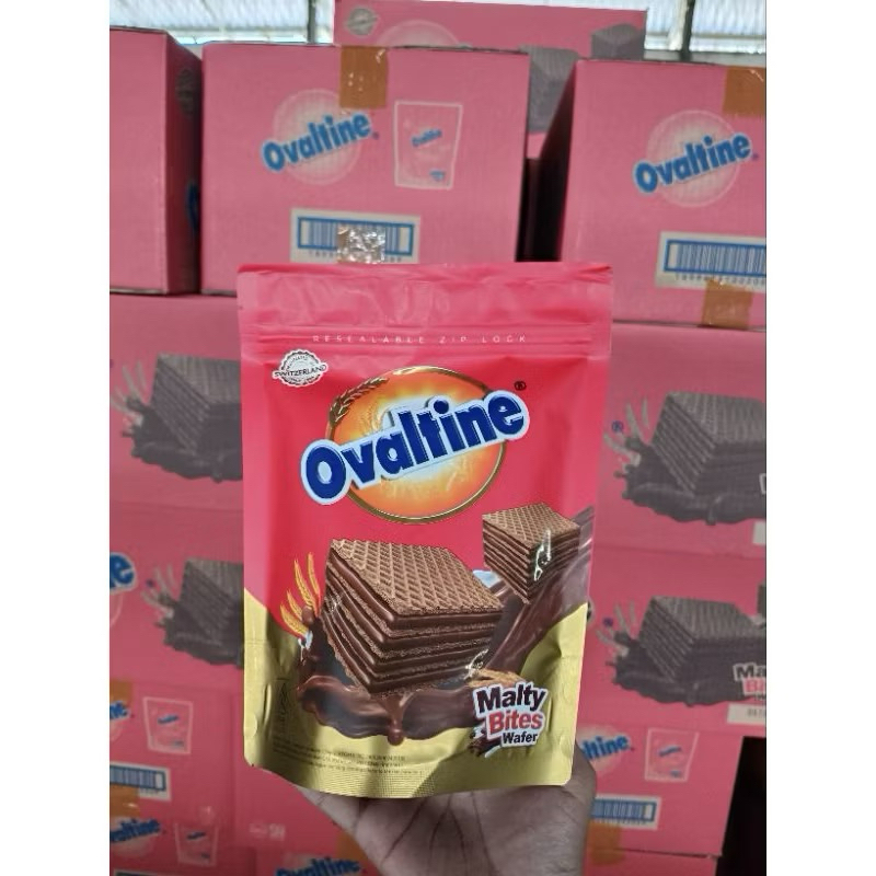 

wafer Ovaltine malty bites wafer rasa coklat pouch 150’gr by monde