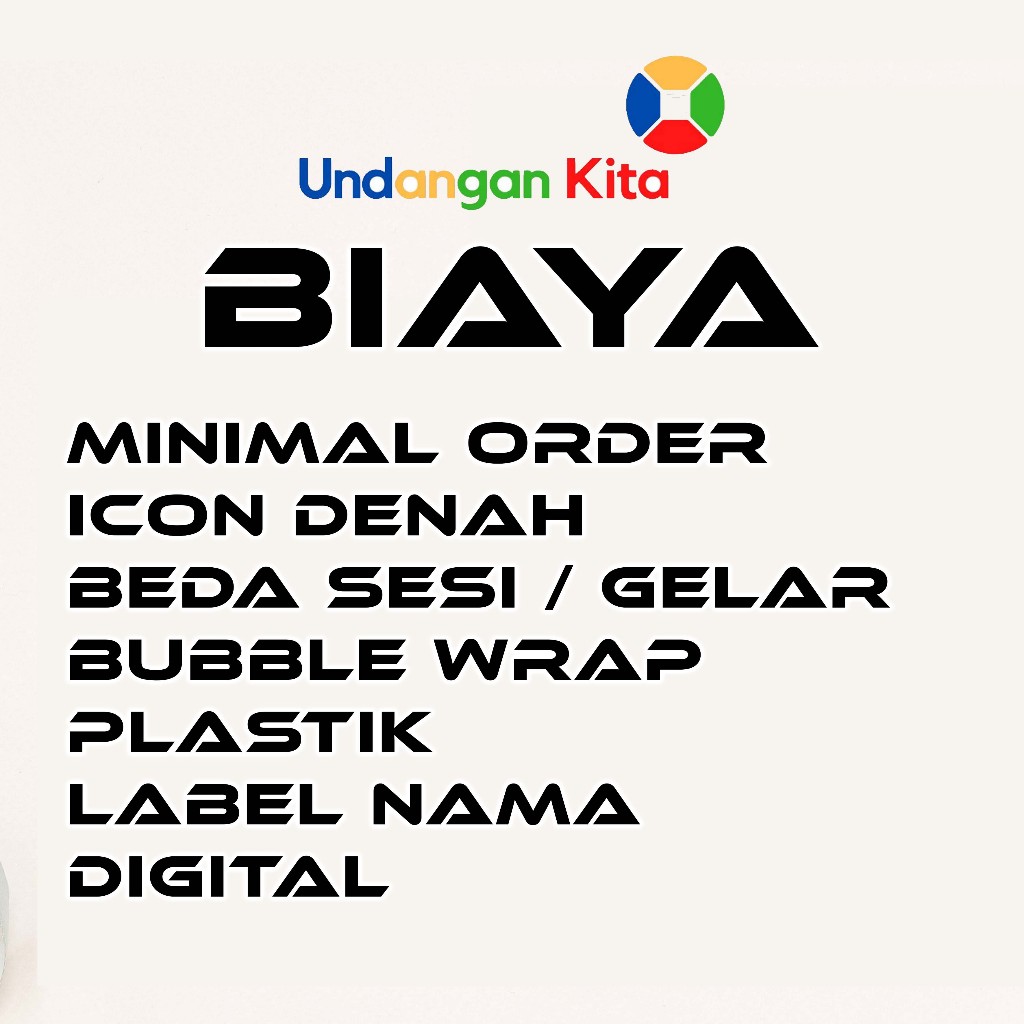 

Undangan Kita Label Nama / Plastik / Cetak Label Nama Undangan